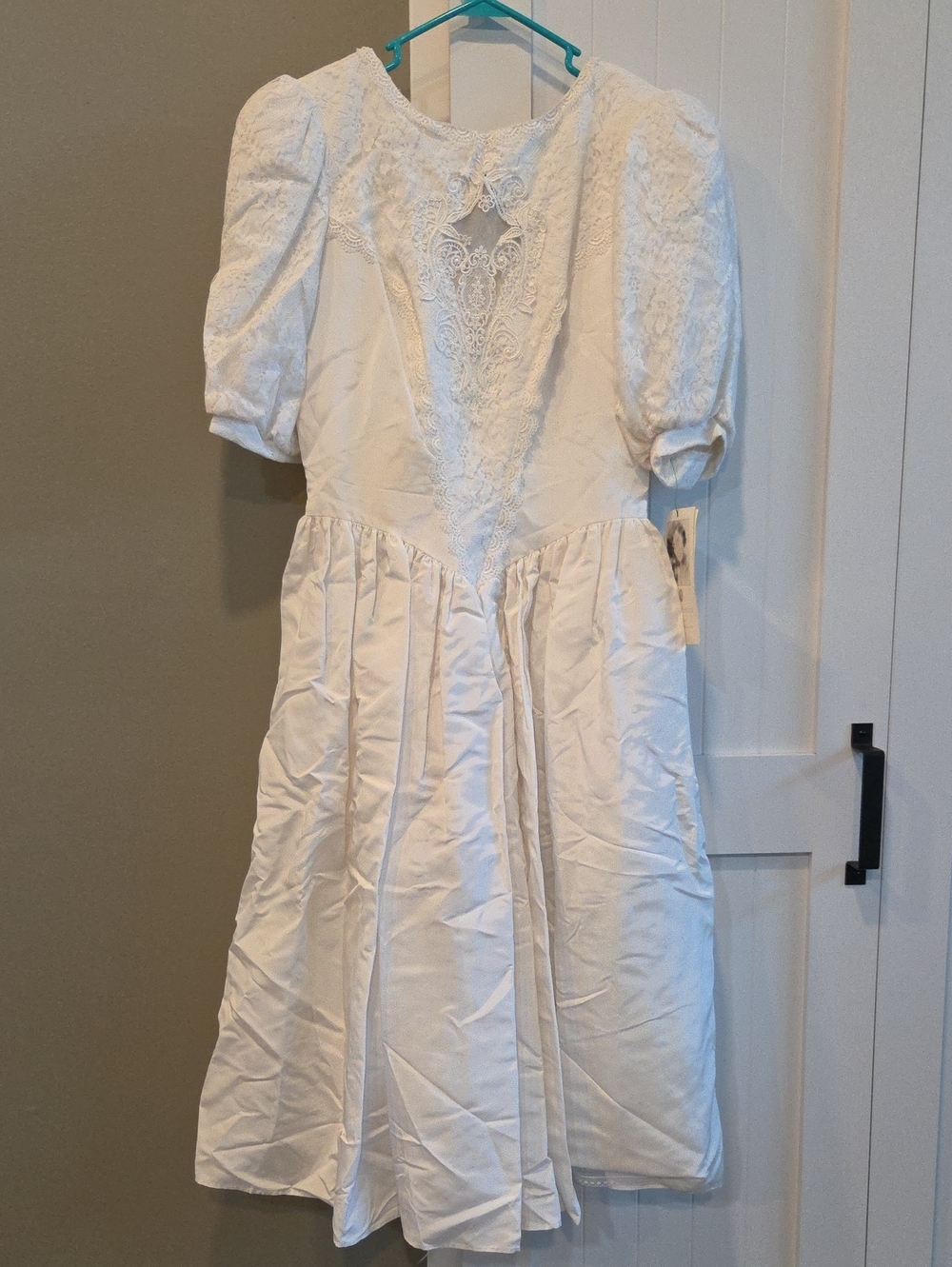 Nwt Vintage Jessica McClintock Gunne Sax Off White Wedding Prairie Dress 13/14